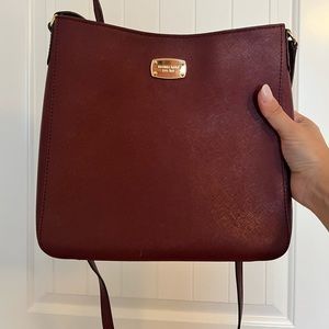 Michael Kors plum crossbody purse